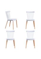 Pack de 4 Sillas Windsor Blancas