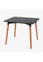 Mesa Cuadrada de Comedor Eames 80x80cm - Negra