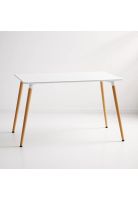 Mesa Rectangular de Comedor - Blanca 120x80 cms