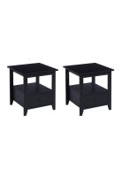 Pack de 2 Veladores Mesa Lateral Auxiliar con Cajón Bohemio