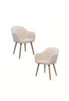 Pack de 2 Butacas Sitiales Poltronas Diamante Terciopelo - Beige