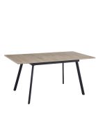 Mesa extensible 120 a 160 cm, ancho 80cm - Madera Clara