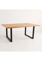 Mesa de Comedor Estilo Industrial 160x90 Madera Clara