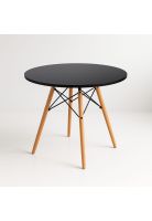 Mesa de Comedor Eames 100cm redonda - Negra