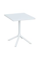 Mesa restaurant 80x80 Polipropileno Terraza Exterior - Blanca