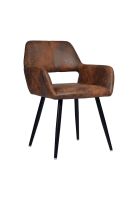 Butaca Burgos Ecocuero Vintage Café Oscuro