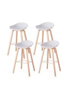 Pack de 4 Taburetes Nordic - Blanco