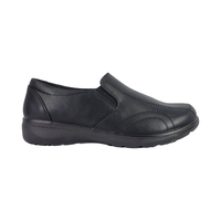 MOCASINES BY PASS NEGRO CASUAL MUJER I26-Y15-1