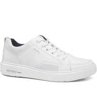 ZAPATILLAS CASUALES PEGADA DE CUERO BLANCAS 111901-01