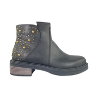 BOTINES POLICE NEGRO CASUAL MUJER MR-W1652-R2661
