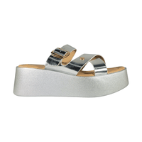 SANDALIAS J-RUN PLATEADO MUJER | G562F2