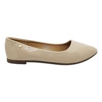 ZAPATOS HUALUNAOTE BEIGE CHAROL | HLD-601A