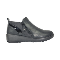 BOTINES BY PASS NEGRO CASUAL MUJER I26-ZW01-1