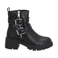 Botin Mujer Negro Plataforma Rebecca Police