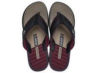 Sandalia Hombre negro/Bordo Dallas Cartago