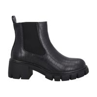 Botin Casual Mujer Negro Plataforma Dona Police