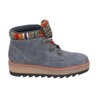 Botin Mujer Azul Nobuck 21 Police