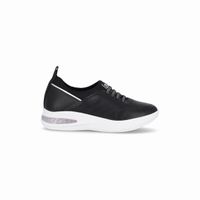 Zapatilla Urbana Mujer Negro/Elastico Soft Step Piccadilly