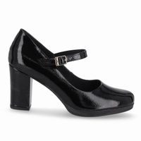 Zapato Mary Jane Mujer Negro/Charol Deise Piccadilly