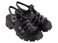 Sandalia Mujer Negro Power Zaxy