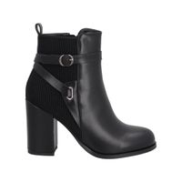 Botin Mujer Negro Taco Alto Serena Police