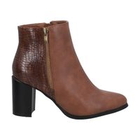 Bota Mujer Camel Taco Alto Alpha Police