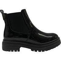 Botin  Casual Mujer Negro Charol Oporto Detogni