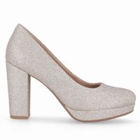 Zapato Mujer Champagne/Glitter Evelin Piccadilly
