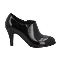 Botin Bobbi Negro Charol Taco Medio Police