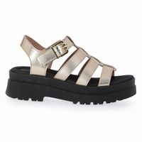 Sandalia Mujer Dorado/Negro Claudia  Piccadilly