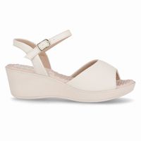 Sandalia Mujer Crema Cecilia Piccadilly