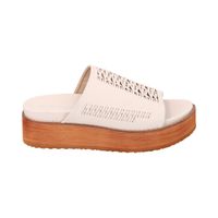 Sandalia Mujer Beige Plataforma Kika Police