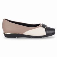 Zapato Mujer Crema/Negro Fernanda Piccadilly