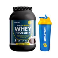 100% Amino Whey Protein 2 lb -Foodtech CookiesCream+Shaker W