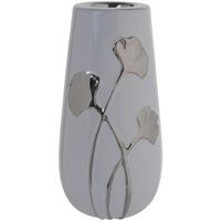 Portavela Decorativo Gingko Silver Grande