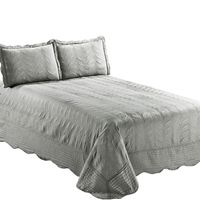 Quilt Bordado King Versailles Gris