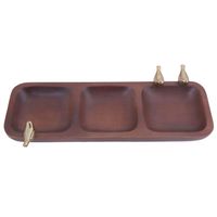 Bandeja Decorativa Ébano Pájaros