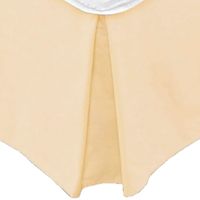 Faldón 144 hilos Clásico Liso King Beige