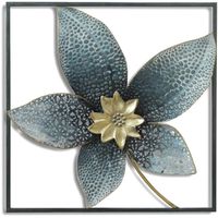 Placa Mural Marco Decorativa Poinsetia