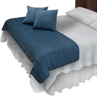 Piecera Con Fundas Sk Velvet Petroleo Reversible