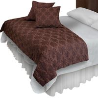 Piecera Con Fundas Sk Barroco Chocolate Reversible