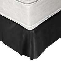 Faldón 144 hilos Clásico Liso 1,5 Plaza Negro