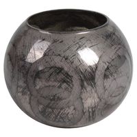 Portavela Decorativo Greta Grafito Grande