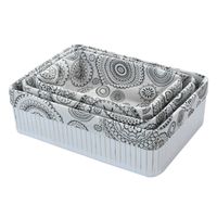 Set de Canastas Antonia Blanca 3 Piezas