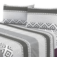 Juego de Sabanas 144 Hilos Illinois Grey King