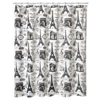 Cortina de Baño Diseño Postales sin Forro