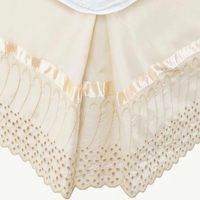 Faldón 144 hilos Broderie Amanda Superking Crudo