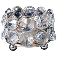 Portavela Decorativo Verdún Silver Bajo