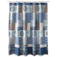 Cortina para Baño Diseño Marina con Forro