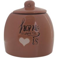 Envase Decorativo con Tapa Home Terracota